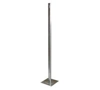 Fixation pied de terrasse, diam. 40 mm, acier galva 1 m