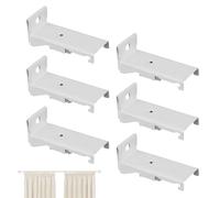 Fixation plafond rail à rideau Kit De Quincaillerie Et Support Supérieur | Supports Muraux Pour Rail À Rideaux Pour Maison Cuisine Salon Chambre Bureau Stores
