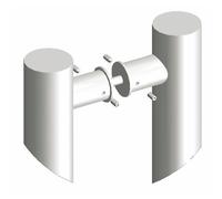 Fixation poignées doubles porte battante Ehlite - support droit - inox CUIVRINOX