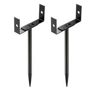 Fixation Pour De Gouttière | lot de 2 pièces accessoires horizontaux réglables - Fixations pour Rallonge de - anti-inondation, drainage, terrasse, jardin, pelouse, patio, toit, extérieur, cour