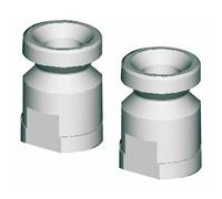 Fixation pour poignée simple de porte battante Modulinox VACHETTE