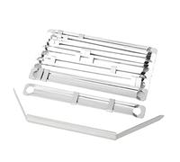 Fixation Relieur de Document,50 pièces Clips de Fixation Relieur de Document 2 Trous Pinces à Papier Ensembles Attaches Epingles Métal Acier pour Cahiers Agendas Livres Troués