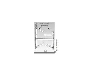Fixation universelle pour radiateurs rayonnants et convecteur - THERMOR 492310