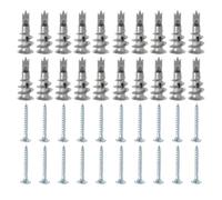 Fixations à Vis Multi-usages 50 Pièces en Alliage de Zinc Argenté