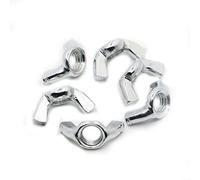 Fixations d'écrou, écrous à oreilles et boulons, 10 pièces M3 M4 M5 M6 M8 M10 M12 en acier au carbone zingué à la main, écrous à serrer, écrous papillon, écrous à oreilles