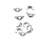 Fixations d'écrous, écrous à oreilles et boulons, faciles à utiliser, en acier au carbone zingué, écrous à serrer à la main, écrous papillon, écrous à oreilles, 5/10 pièces