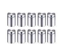 Fixations d'entretoise, vis d'espacement en acier inoxydable, 10 pièces 19x20-80mm argent for montage en verre et acrylique(19x50mm)