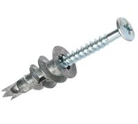 Fixations Murales En Plâtre Métalliques Autonomes, 100 Pack - FISCHER FIXINGS