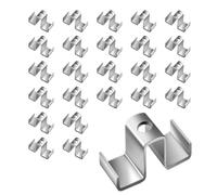 Fixations Pour Caillebotis Métalliques - Lot De 25, Clips Robustes, Plaques Résistantes Aux Intempéries | Quincaillerie Pour Platelage De Pont, Assemblage De Passerelles D'escalier, Pour L'installatio