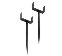 Fixations pour de gouttière | 2 Pièces Support Horizontal réglable - Piquet de Fixation pour | Anti-inondation, Drainage, terrasse, Jardin, pelouse, Patio, Toit, extérieur, Cour