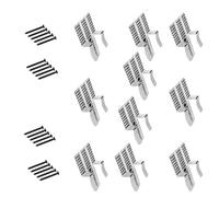 Fixations pour plaques de plâtre résistantes à la, 10 pièces, avec 20 vis pour une fixation facile des panneaux de 1/2 et 5/8 pouces, pinces de réparation murale pour l ' amélioration de