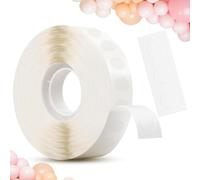FIXCHORD Points de Colle pour Ballons - 600 pcs Double Face, Sans Marque, Extra Forts pour Murs - Décorations d'Anniversaire, Mariage, DIY