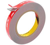 FIXCHORD Ruban Adhésifs Double Face Extra Fort, Ruban Adhésif de Montage Solide et Imperméable pour Bande Lumineuse LED, Voiture, Décoration de la Maison et du Bureau, Gris (15.4FT×0.59IN)