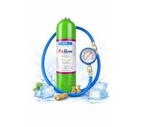 FixClima R32 gaz réfrigérant 400g PlusOil - Gaz de recharge pour climatiseurs et pompes à chaleur - Pour systèmes split & monobloc - Performance de refroidissement élevée - Qualité fiable pour un