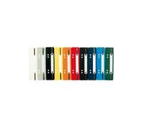 Exacompta – Fixe-dossiers lamelles 426025B – Paquet 250 PP A4, double perfor. 60/80, 10 couleurs