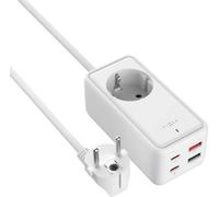 FIXED Fixed harging Strip power extension adapter with 2x USB-C and 2x USB