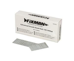 Fixman 585359 5000 clous galvanisés lisses calibre 18 25 x 1,25 mm
