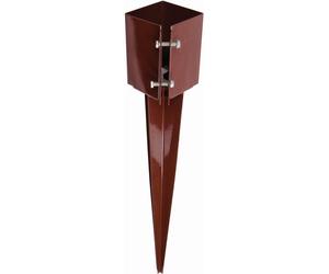 Fixman Clôture support de poteau, douille à enfoncer dans le sol 75 x 75 x 750 mm