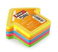 Fixo Bloc 250 notes adhésives flûte 76 x 76 mm, couleurs fluo