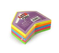 Fixo Bloc de 250 notes adhésives Pointe 76 x 76 mm, couleurs fluo
