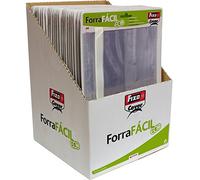 Fixo Cover - Lot de 5 couvertures de livres réglables, doublure facile, 22 x 40 cm, rabat réglable et repositionnable, polypropylène transparent, parfait pour protéger vos livres scolaires