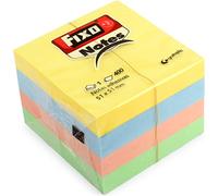 Fixo Notes 65005190 Lot de 400 feuilles, 51 x 51 mm, couleurs assorties pastel