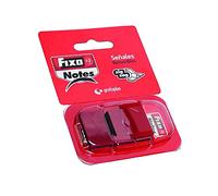 Fixo Notes 65006651 Marqueurs adhésifs avec distributeur, Rouge, PET, 25 x 43 mm