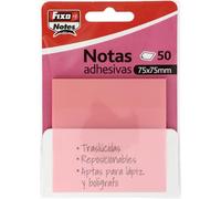 Fixo Notes adhésives transparentes | 50 notes de 75 x 75 mm, couleur menthe pastel, en plastique, réutilisables et imperméables, pour amateurs de papeterie esthétique, idéal comme matériel scolaire