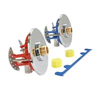 Somatherm - Sortie de cloison PER - Sortie de cloison FIXOPLAC lavabo/évier - Raccord coudé PER à sertir Ø16 - Mâle 3/8" (12/17) - Somatherm