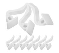 FIXOSHEE 10 Pièces Crochet de Radiateur en Plastique Blanc, Clip de | Clip de Maintien pour Carénage, Usage Maison ou Bureau, Design Unique, Fiable, Résistant aux Hautes Températures