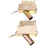 FIXOSHEE 2pcs Brosse De Désherbage en Fil d'acier pour Nettoyer Dalles Gravillonnées Et Mousse, Tête De Brosse À Monter sur Manche pour Decks