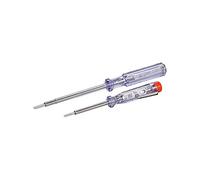 fixpoint 77011 Kit testeur de courant/testeur de tension/Le testeur de phase/tournevis convient pour des tensions entre 200V et 250V / Tournevis de 60mm et 100mm / pack de 2