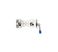 FIXSYSTEM double : kit complet de fixation d'un robinet mural entraxe 150 mm Coudes d'alimentation à sertir profil U sur tube multicouche NOYON & THIEBAULT - Ø 16 mm, sortie mâle 3/4' (20x27) -