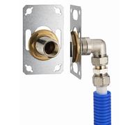 FIXSYSTEM simple : kit complet de fixation d'un robinet mural simple M1/2' (15x21) Coude d'alimentation à compression sur tube multicouche NOYON & THIEBAULT - Ø 16 mm, sortie femelle 1/2' (15x21) - 33