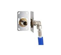 FIXSYSTEM simple : kit complet de fixation d'un robinet mural simple M1/2' (15x21) Coude d'alimentation à sertir profil U sur tube multicouche NOYON & THIEBAULT - Ø 16 mm, sortie femelle 1/2' (15x21)
