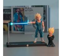 FIYSON Veilleuse magnétique 3D Dragon Ball - Figurine originale et authentique - Anime Ragon Ball Z - Goku Vegeta Kamehameha - Rechargeable - Intensité variable (style 1)