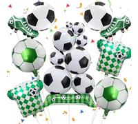 Fizdoqg Kit Taille XXL Deco Ballon Foot Decoration Anniversaire Foot, Vert