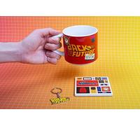 Bandai Back To The Future . Coaster & Keyring Gift Set Mug Doré