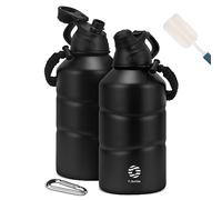 Fjbottle Gourde Isotherme 1.9L avec Bouchon Magnétique, Gourde Sport Double Paroi sans BPA, Bouteille d'eau de Grande Capacité pour Sport, Voyage, Vélo, Randonnée