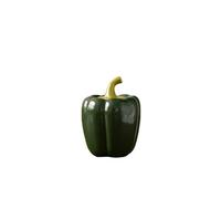 FJIXUO Pot à thé en céramique Chili, petit rangement, décoration créative personnalisée for la maison, scellé Pour Les Bonbons,Le Thé(Green)