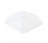 FJMQHU Housse Anti-poussière Cloche de Protection Alimentaire Couvercle de Plat Filet Pliable en Tissu Maillé pour la Protection des Repas Convient à la, Dentelle Blanche, 14 Pouces Environ 38 38cm