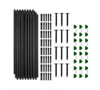 FJMQHU Kit d' Jardin pour Mini Serre et Tunnel Jardin , 30 pièces avec piquets de Terre (Emballage en Sac)