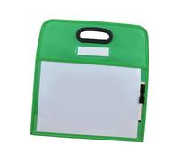 FJMQHU Pochette Effaçable à Sec pour Documents éducatifs avec œillet de, Réutilisable, En PVC Transparent, Protège-cartes, Vert