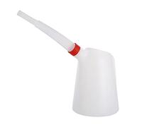 FJMQHU Récipient Huile Mesureur Bidon Verseur Plastique Bec Flexible Couvercle Fileté Translucide pour Verser Précisement les Liquides Essence Adapté, 1,2l