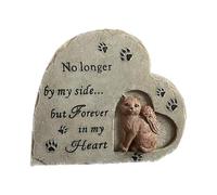 FJMQHU Statue Commémorative Chat Pierre Tombale Sculpture Résine Ornement Patte Adaptée pour Cadeau Souvenir Décoration Maison Jardin Extérieur