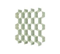 FJOADNVM Organisateur Tiroir 8Pcs/set Honeycomb Nest Drawer Storage Divider Socks Underwear Box Plastic Makeup Organizer Home Accessories(Green)