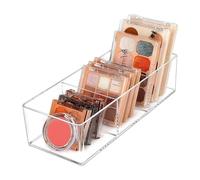 FJOADNVM Organisateur Tiroir Clear Makeup Organizer for Drawer Storage Box Divider for Vanity Countertop Bathroom Kitchen Cabinet(Clear 3 compartment)