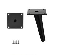 FJOADNVM Pied de Table 4 pièces/Ensemble Pieds de Meuble TV en métal Luxe | Canapé cône Oblique Table basse pieds meubles Support salle de bain(Black 25cm)