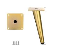 FJOADNVM Pied de Table 4 pièces/Ensemble Pieds de Meuble TV en métal Luxe | Canapé cône Oblique Table basse pieds meubles Support salle de bain(Gold 30cm)