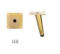 FJOADNVM Pied de Table 4 pièces/Ensemble Pieds de Meuble TV en métal Luxe | Canapé cône Oblique Table basse pieds meubles Support salle de bain(Gold 15cm)